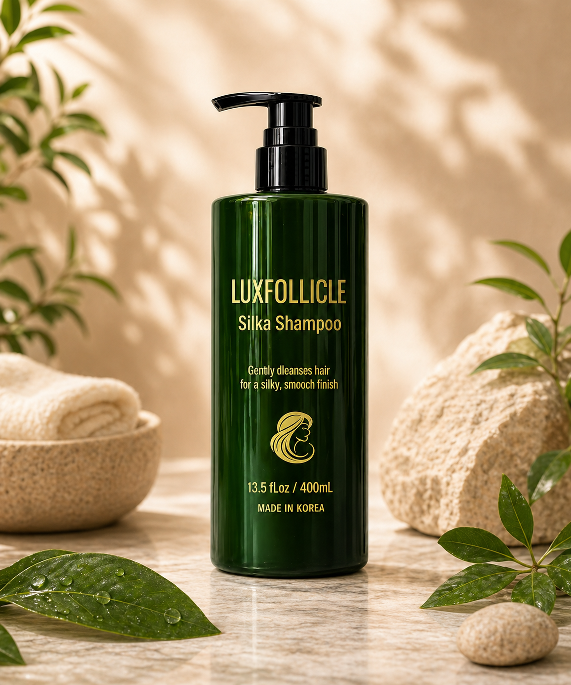 Luxfollicle Silka Shampoo bottle